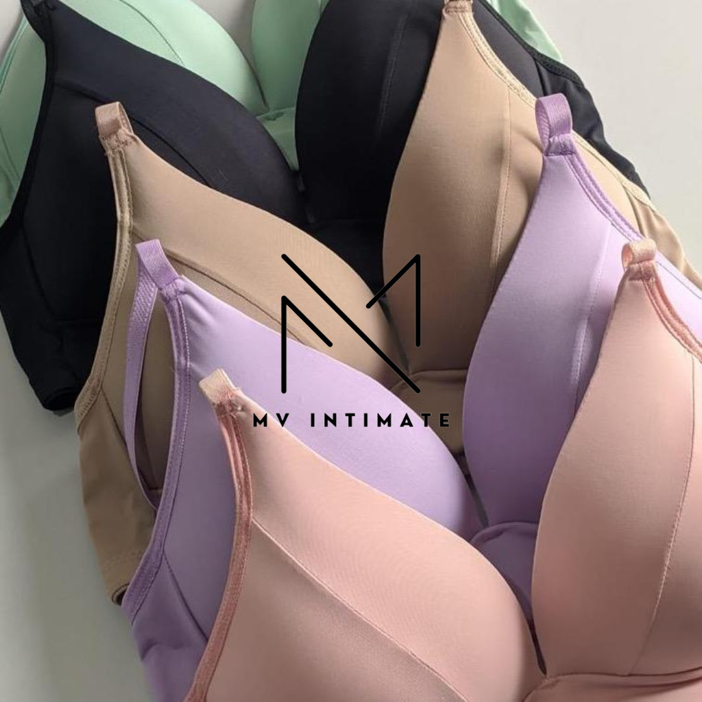 Kit 2 Sutiã de Microfibra Sem Aro Bojo Soft Confort Molinho Não Amassa em Oferta na Shopee