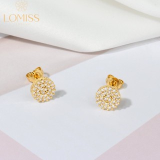 Brinco Delicado Elegante Antialérgico Feminino Redondo De Strass Pizza Folheado Platina Com Zircônia em Oferta na Shopee