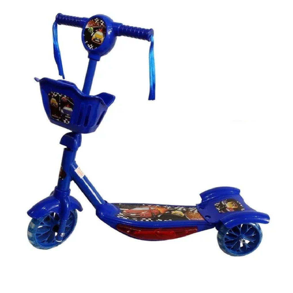 Patinete Infantil 3 Rodas Com Música E Luz Led Radical Criança Infantil Esporte Diversão