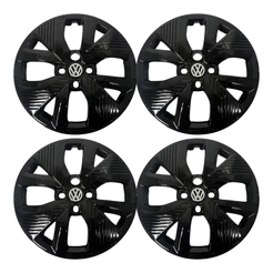 Kit 04 Calotas Polo Track Aro 15 para Roda de Ferro 2021 2022 2023 2024