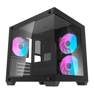 Gabinete Gamer Aquário Aigo Darkflash Korgan K275M Rainbow Mid-Tower, 3 Fans, Preto, KORG…