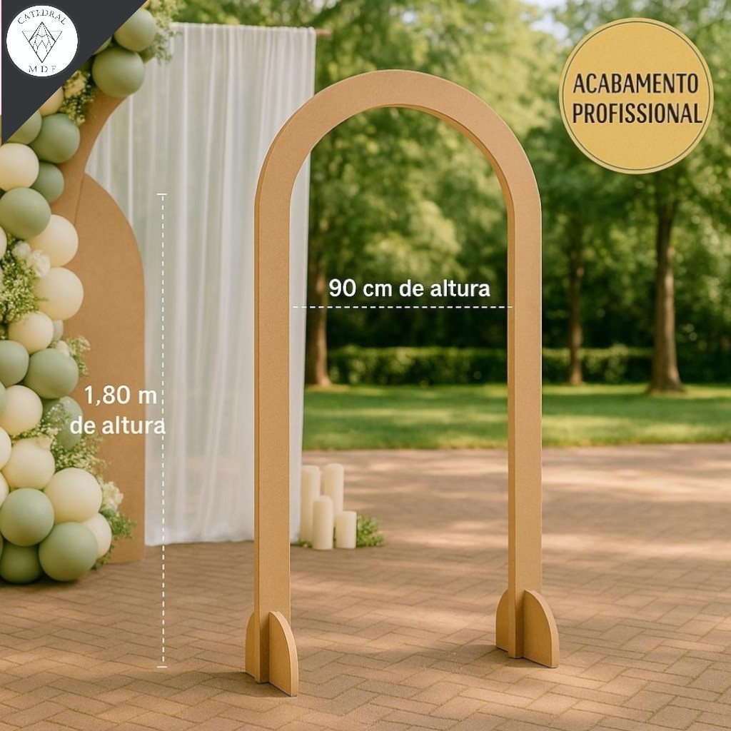 Painel em Mdf Romano 1.80x90 Desmonte Fácil Tamanho G Arco de Festa BLACK FRIDAY DECOR BLACK