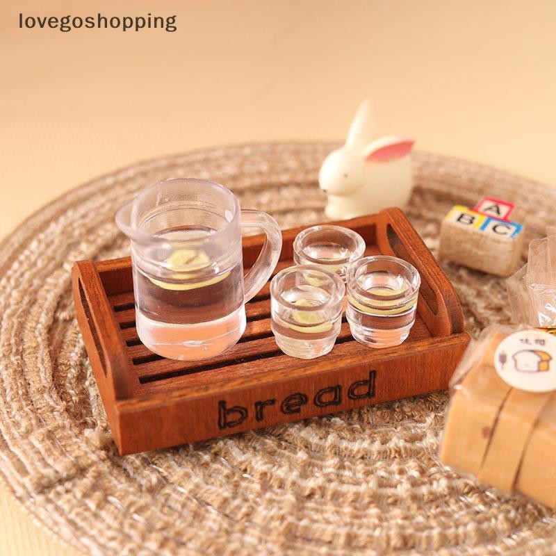 [lovego] 1 Conjunto 1 : 12 Casa De Bonecas Em Miniatura Chaleira Limão Copo De Água Bebida De Chá Crianças Fingir Jogar