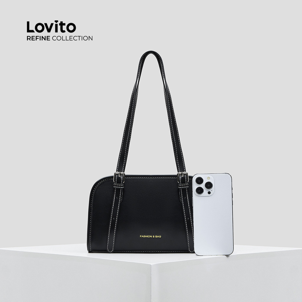 Detalhes do (Lovito Refine) Bolsa De Ombro Pequena Bolsa De Ombro Pequena Para Mulheres LFR13130