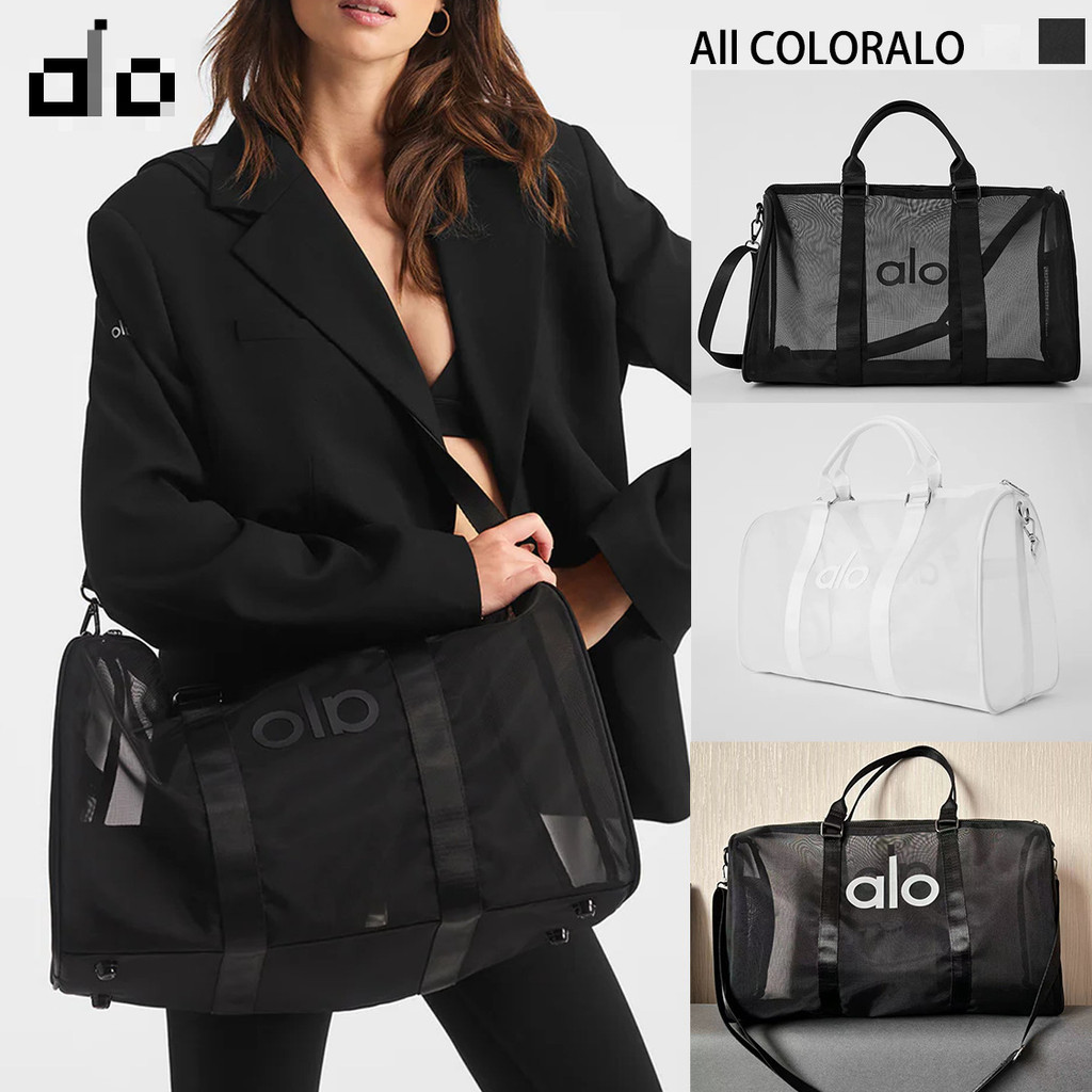 ALO Bolsa de malha transparente Duffel Bag Yoga Gym Bolsa Bolsa de viagem