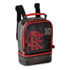 Lancheira Infantil Escolar Flamengo Preta E Vermelho
