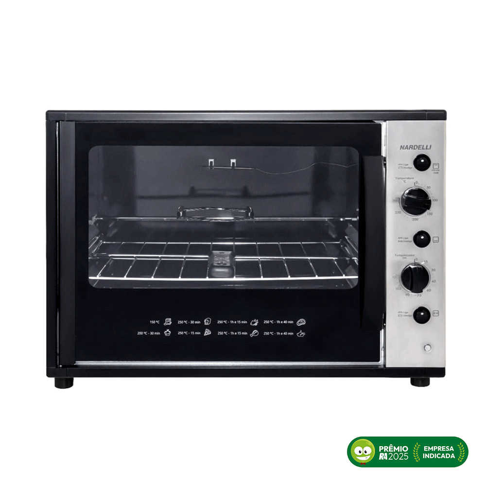 Forno Elétrico De Bancada Nardelli 60 Litros - Smart60s - Com Espeto Giratório 110V