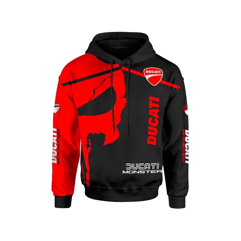 Moletom 3D Vermelha Racing Moto Estilo Corrida Blusa De Frio Amarela Poliester
