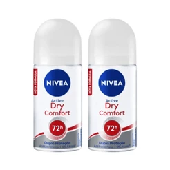 Kit Desodorante Roll On Nivea Dry Confort 50ml (2 Unidades)