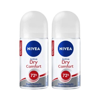 Kit Desodorante Roll On Nivea Dry Confort 50ml (2 Unidades) em Oferta na Shopee