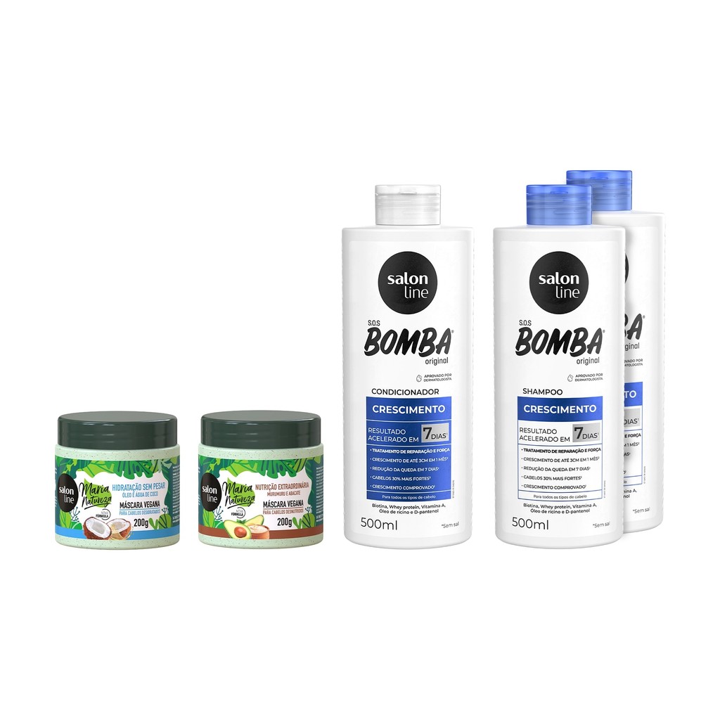Kit SOS Bomba + Maria Natureza para dividir com o seu par - Beauty
