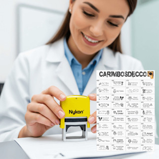 Carimbo Personalizado Hospital e Clínica em Oferta na Shopee