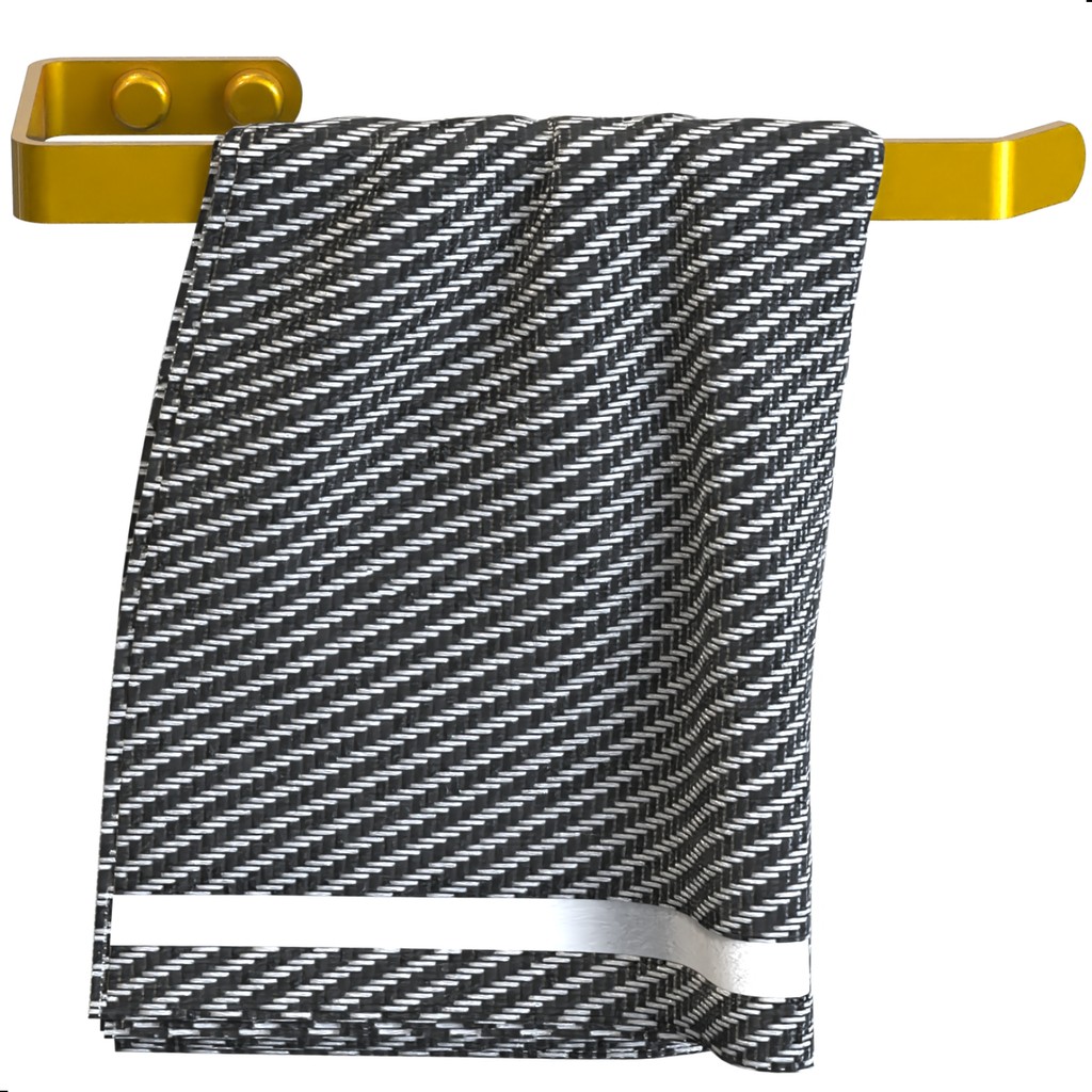 Porta Toalha De Rosto Toalheiro De Parede Dourado UN Plus em Oferta na Shopee