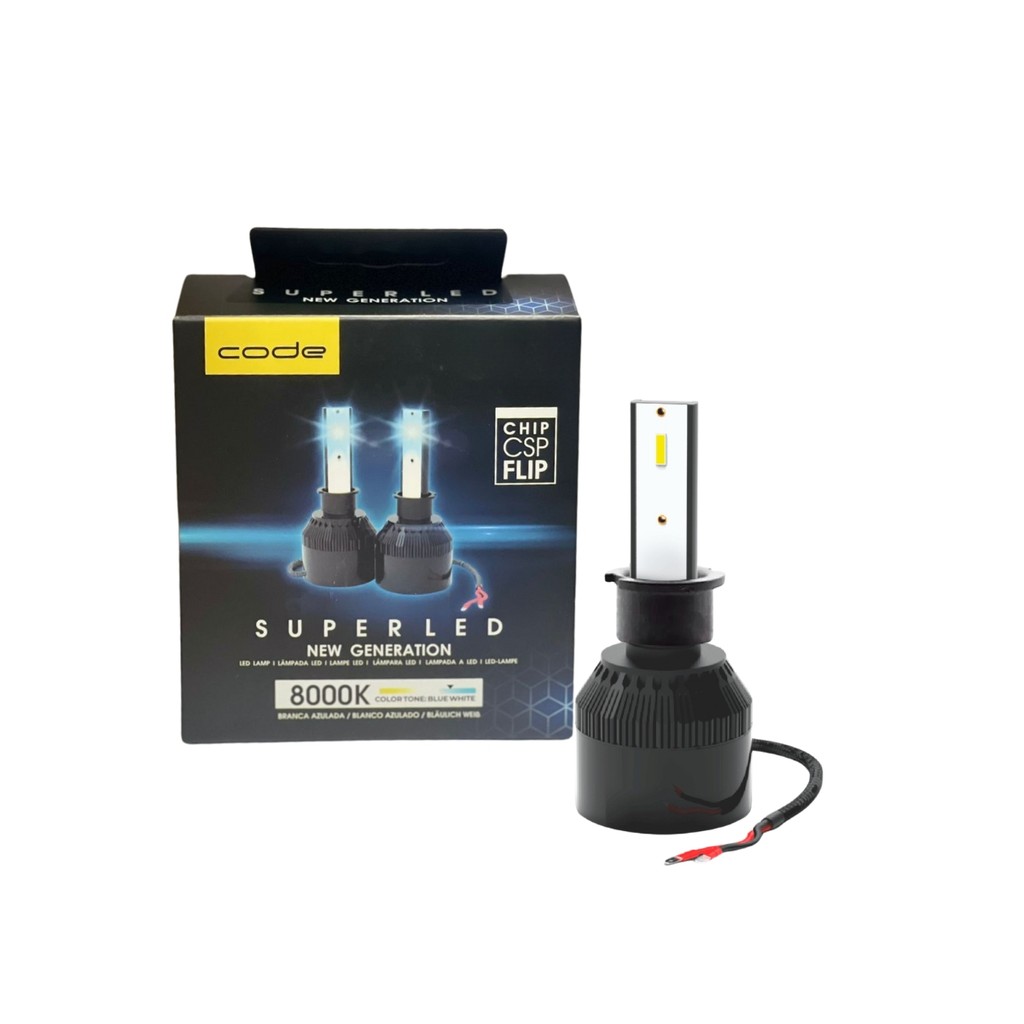 Lâmpadas Automotivas 2un LED 12V 8000K Code by Tech one - Spare Parts and Accessories for Vehicles
