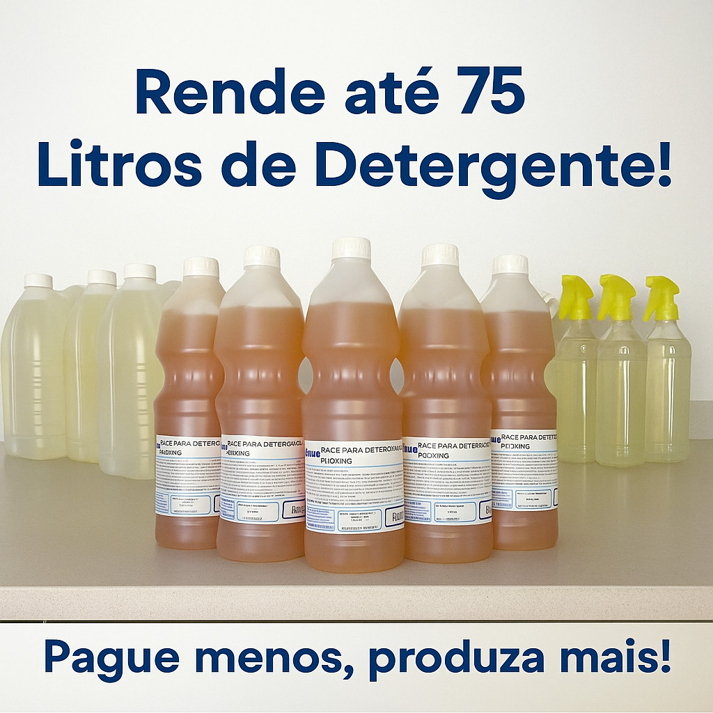 Kit com 5 Bases para Detergente 1 kg – Rende até 75 Litros de Detergente Líquido Caseiro