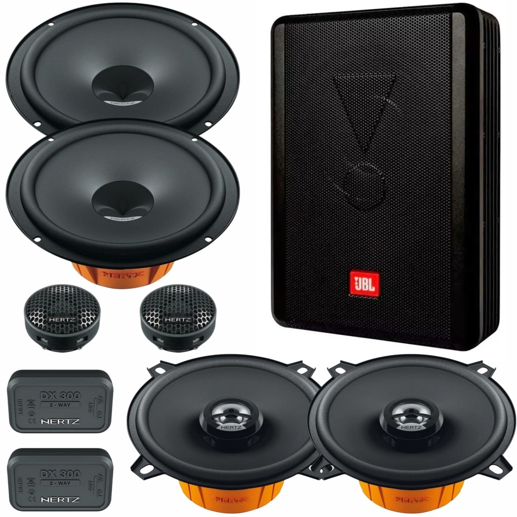 Caixa JBL Ativa Amplificada SW8AMS 200w + 04 Altos Falantes 6 E 5 Pol Hertz DCX130 80W DSK165 160W