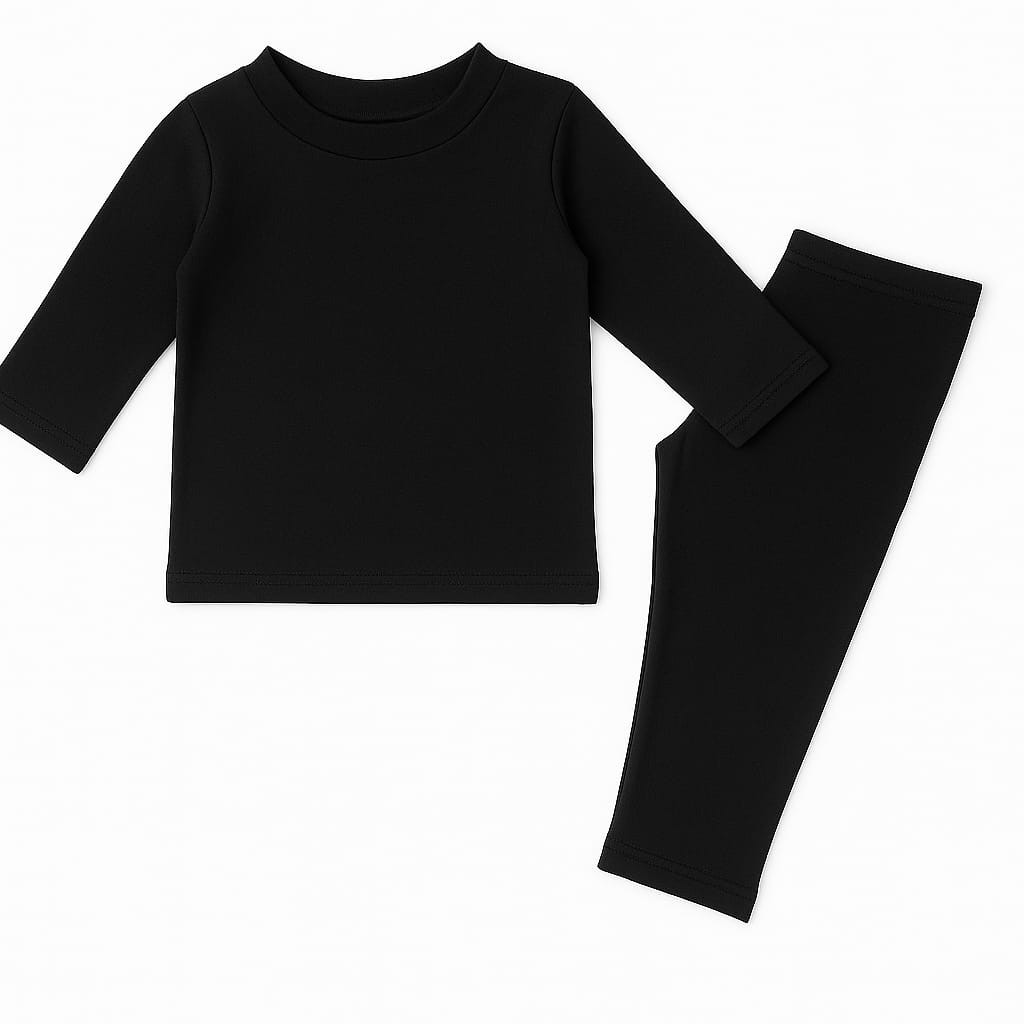 Conjunto Térmico Bebê 0 a 2 Anos ? Roupa Segunda Pele Quentinha Inverno | Blusa e Calça Tecido Macio