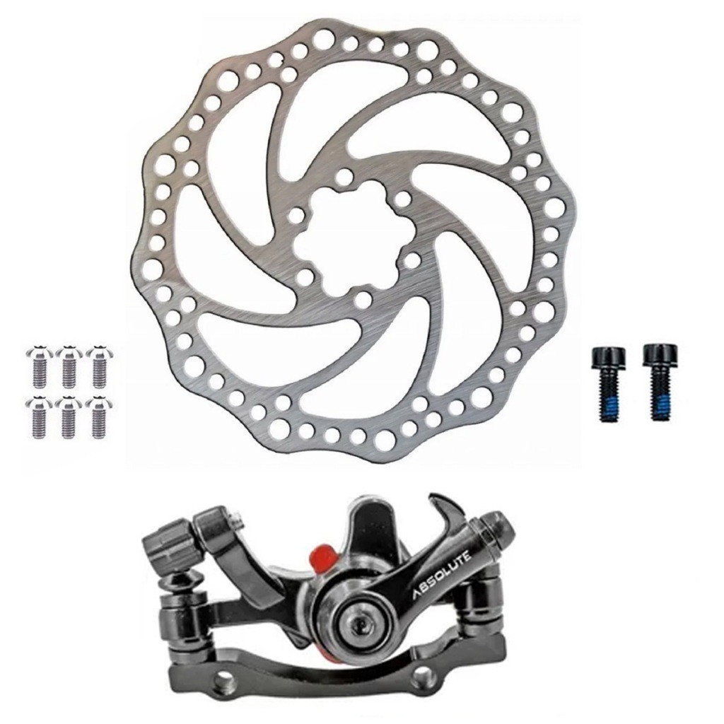 Pinça Freio A Disco Mecânico Bike Disco 160mm Dianteira ou Traseira em Oferta na Shopee