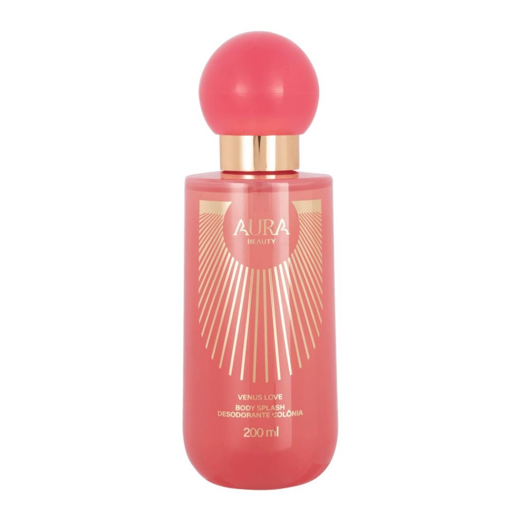 Body Splash Desodorante Colônia Aura Beauty Venus Love 200ml