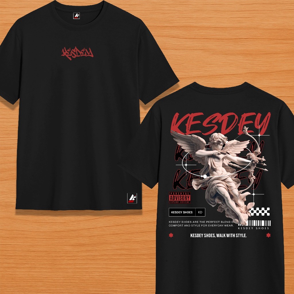 CAMISETAS T-SHIRT UNISSEX STREETWEAR KESDEY ANJO FLECHA