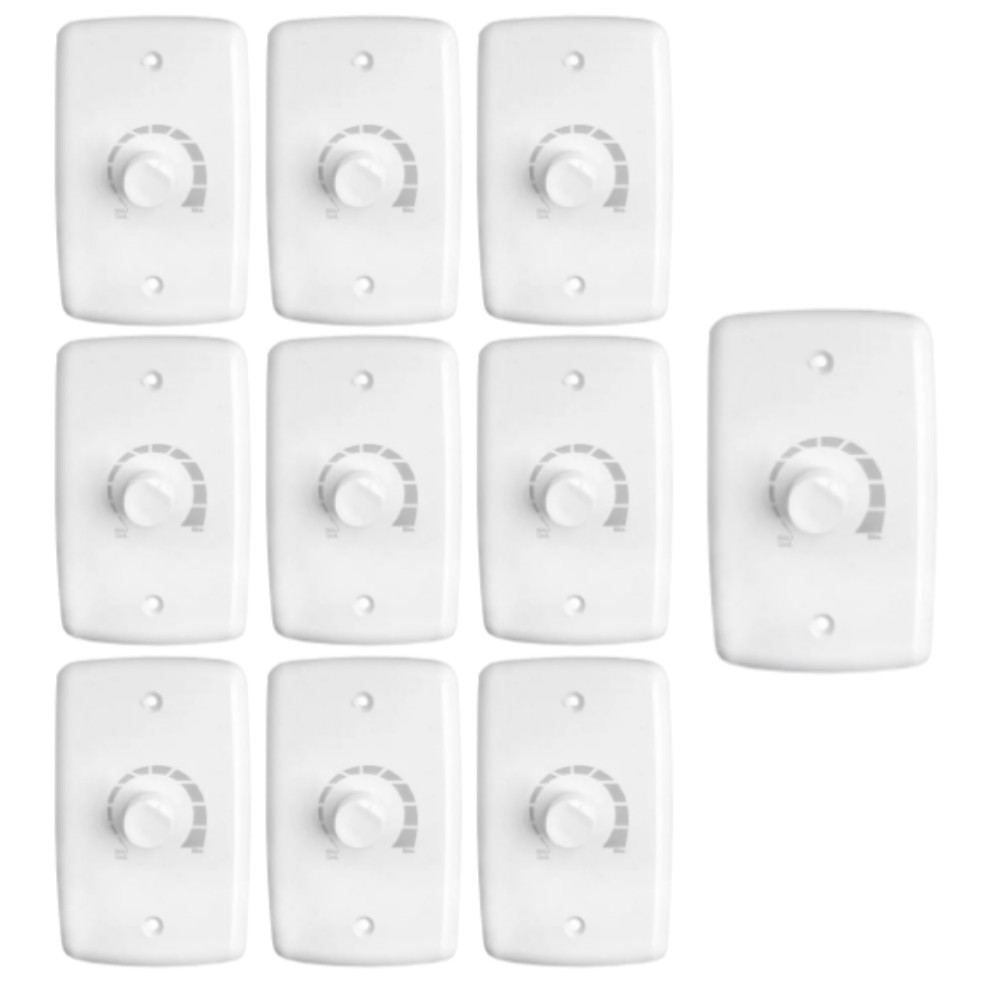 KIT 10 CONTROLE VENTILADOR DIMER LUZ 4X2 1000 W BIVOLT 326 RIMA