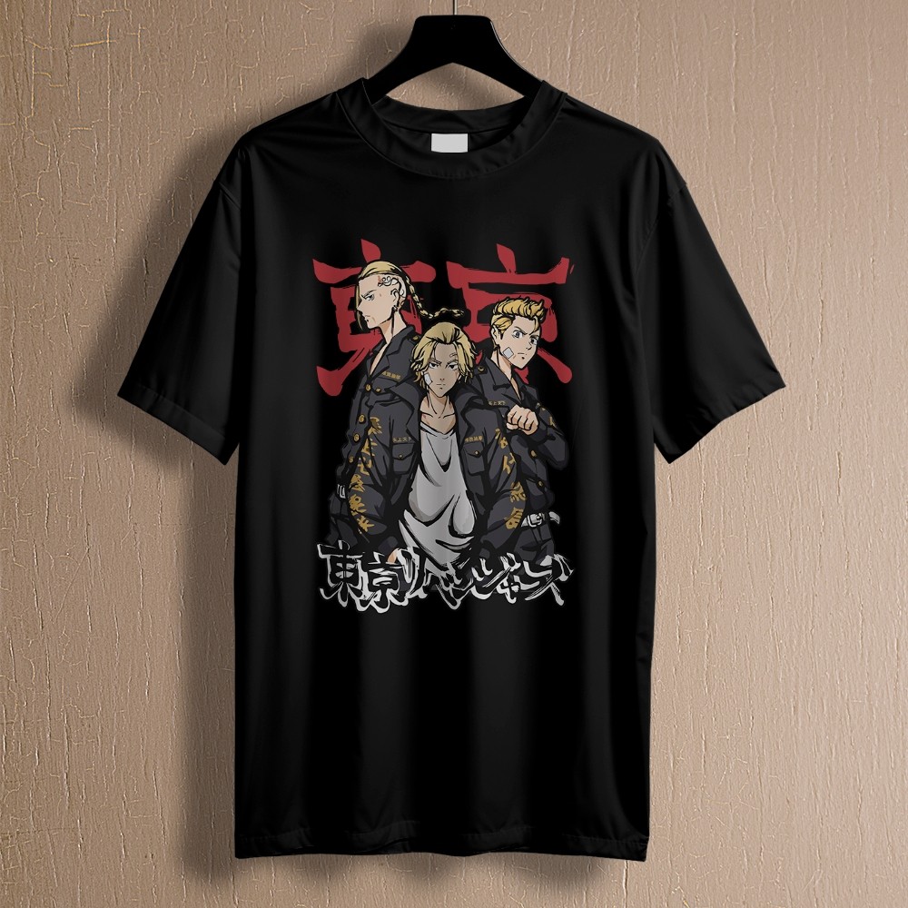 Camisa Camiseta Tokyo Revengers Mikey Draken Estilo Estampado REF 3042 Fluxo Geek