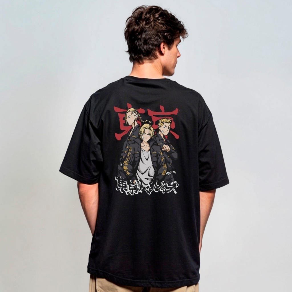 Camiseta Oversized Mikey Takemichi Estilo Estampado Premium REF 3042 Fluxo Geek