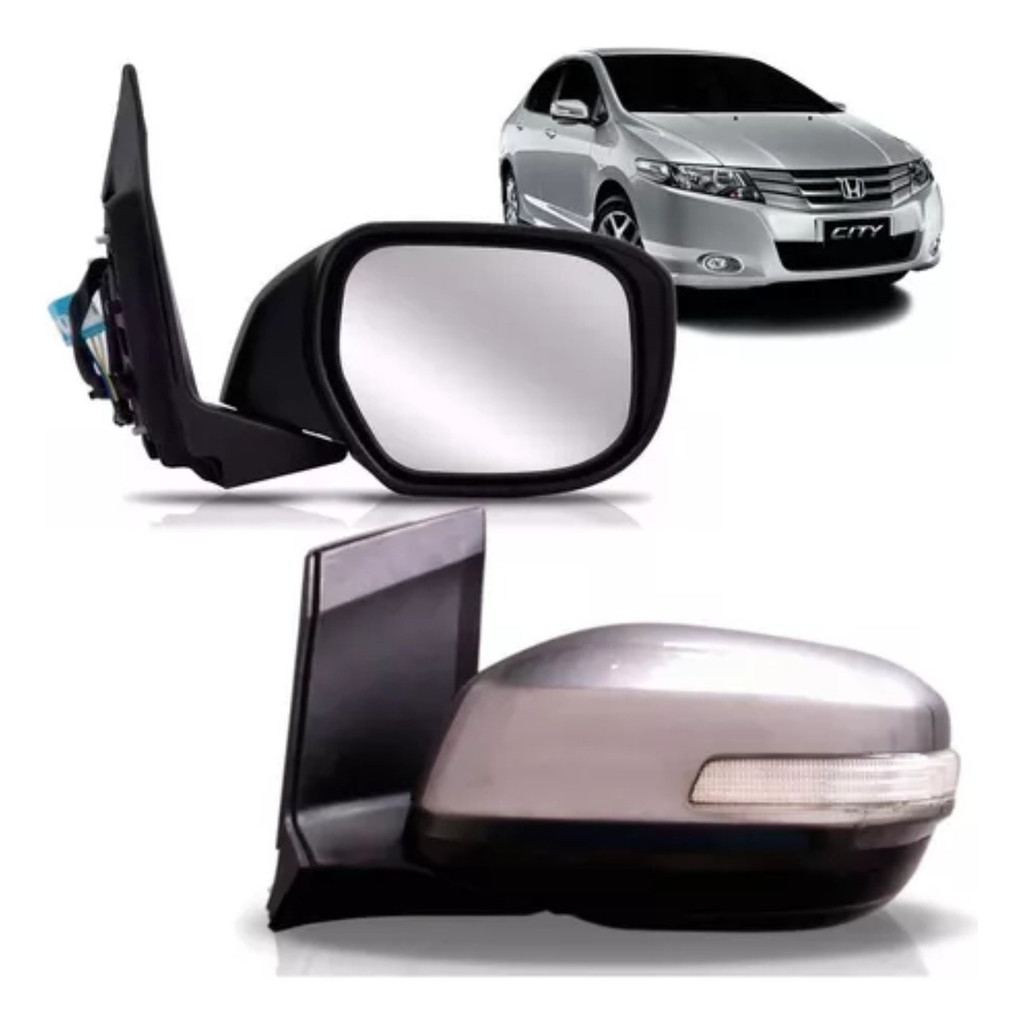 Retrovisor City 2010 2011 2012 2013 2014 Com Pisca Elétrico Oferta