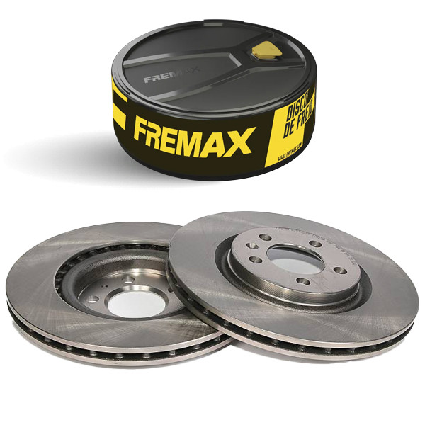 Par Disco de Freio Ventilado FOX 1.0 1.6 2011 a 2021 Fremax
