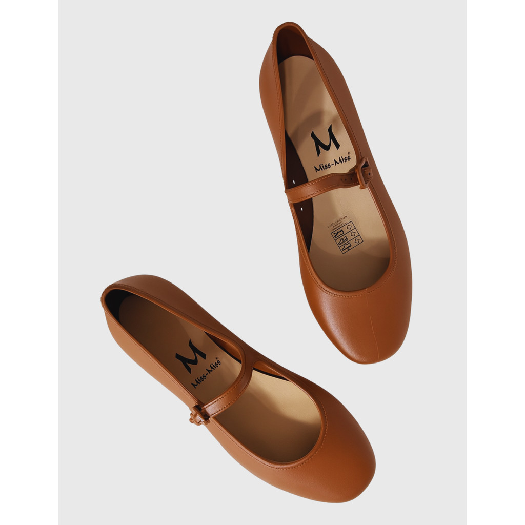 Sapatilha Feminina Boneca Sapato Bailarina Bico Quadrado Tendência Versátil Miss