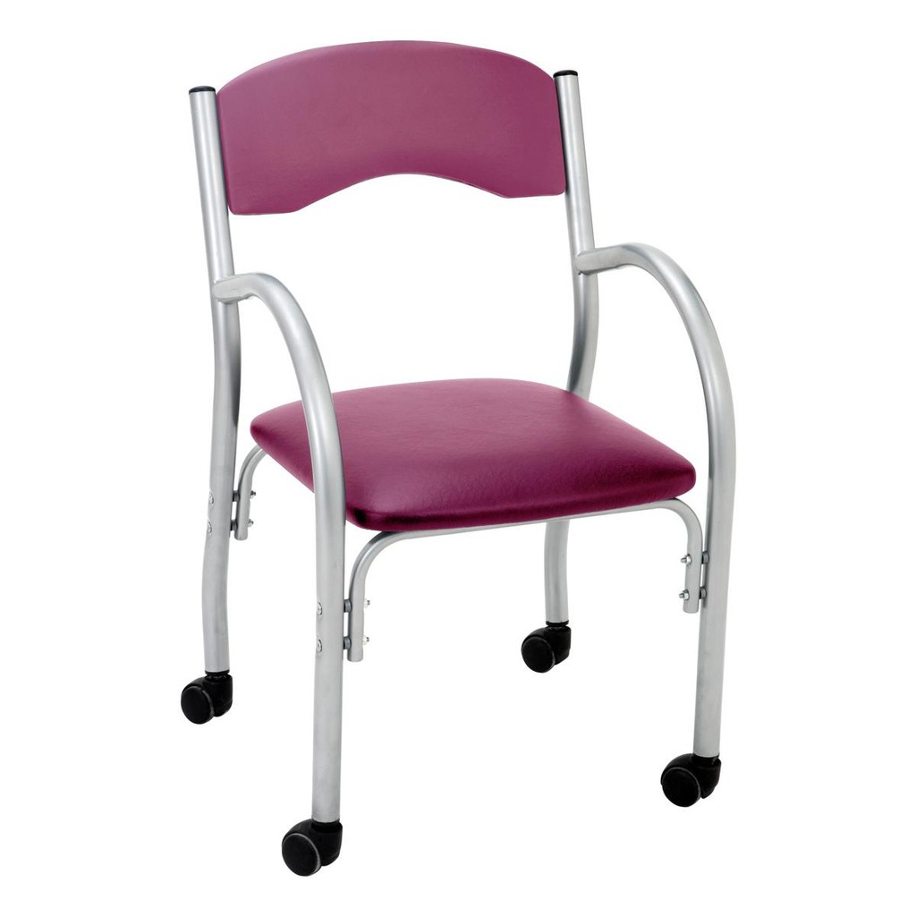 Cadeira de Escritório Estofada com Rodízios 52cm Multimóveis CR25288