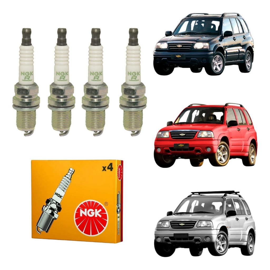 Jogo Vela Tracker 2.0 16v Gasolina 2007 Original Ngk