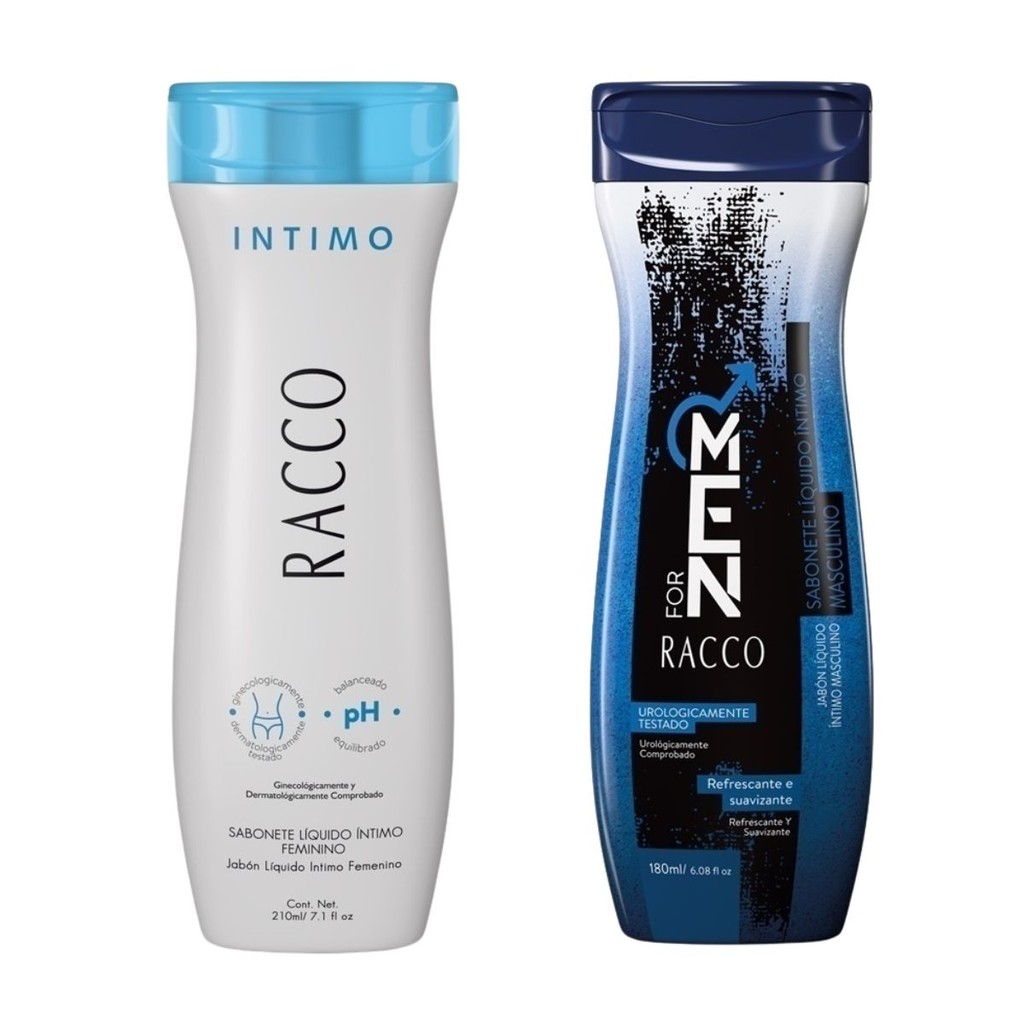 Kit Sabonete intimo Masculino e Feminino Racco Liquido