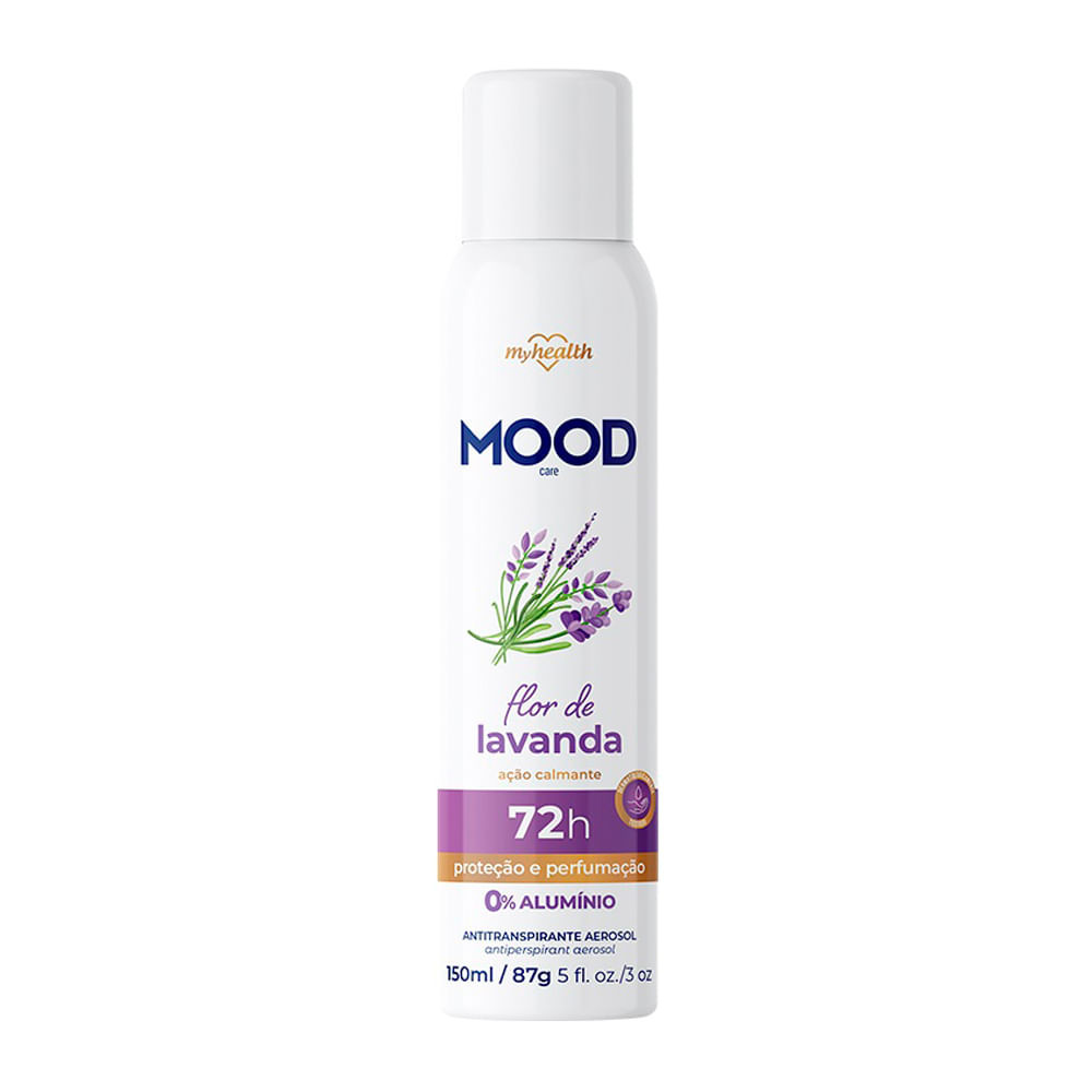 Desodorante Mood Care Aerosol Flor de Lavanda Antitranspirante 72h 150ml - Beauty