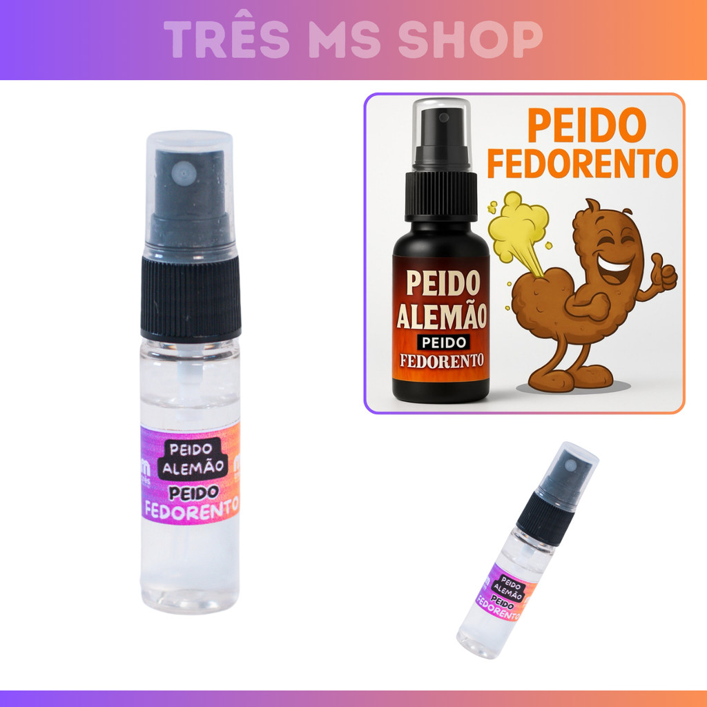 Spray Pum Alemão Pegadinha Viral TikTok Fedor Insano Peido