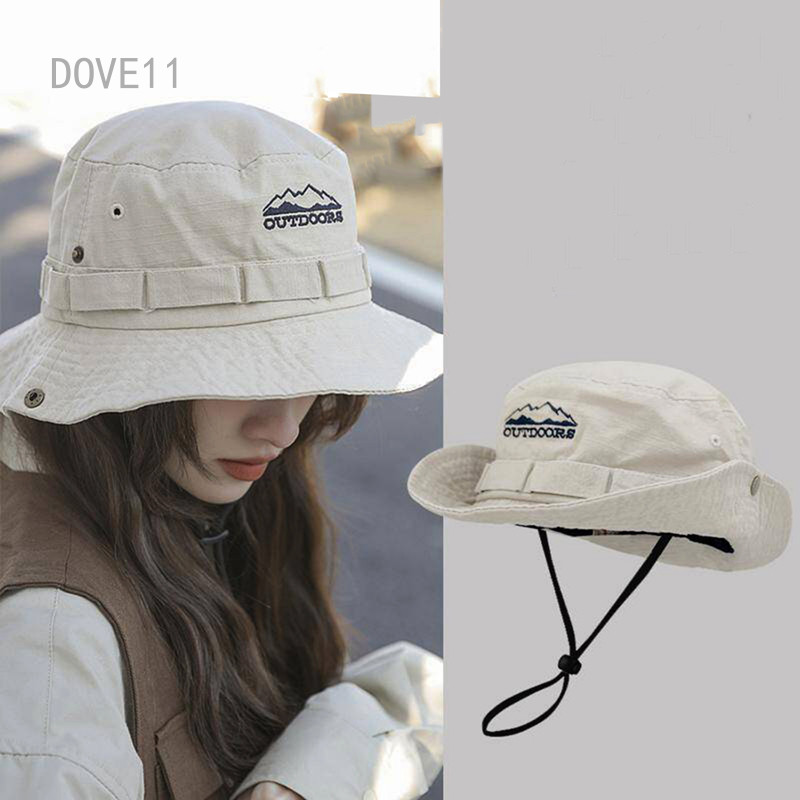 Doggtr Chapéu De Pesca Dobrável Aba Larga Boonie Algodão Chapéus De Sol Ao Ar Livre Acampamento Boné Selva Caminhadas