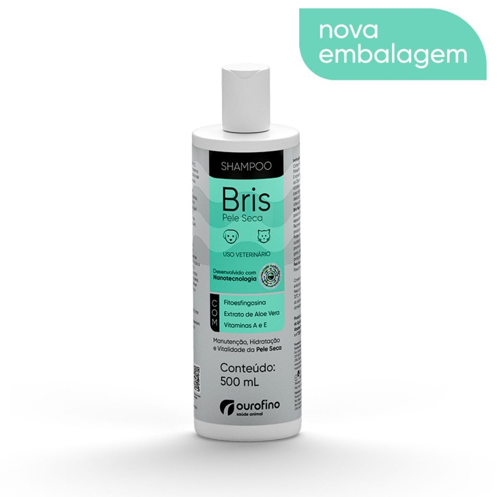 Bris Shampoo Equilíbrio Pele Seca 500ml Cães Gatos Ourofino
