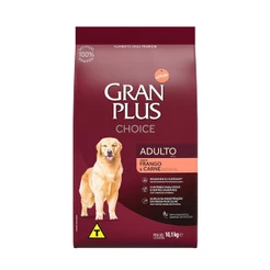 Ração Seca Granplus Choice Frango & Carne Para Cães Adultos