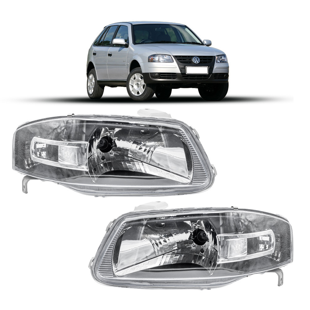 Par Farol Gol G4 2005 06 07 08 09 até 2014 Mascara Negra Power