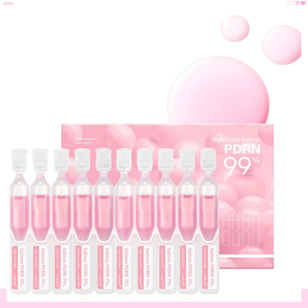 Medicube Salmon DNA PDRN Rosa Soro Um Dia 99 % Salmão 0.05 fl.oz x 10 em Oferta na Shopee