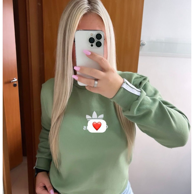 Blusa Moletom Retrô Sport Gola Careca