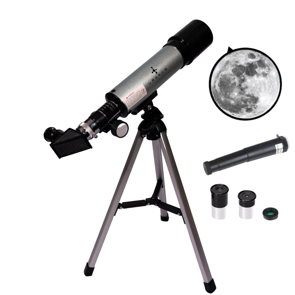 Telescópio Refrator Uranum Venus 50/360mm Para Iniciantes Completo Astronômico Portátil Luneta Qualidade Lua Planeta