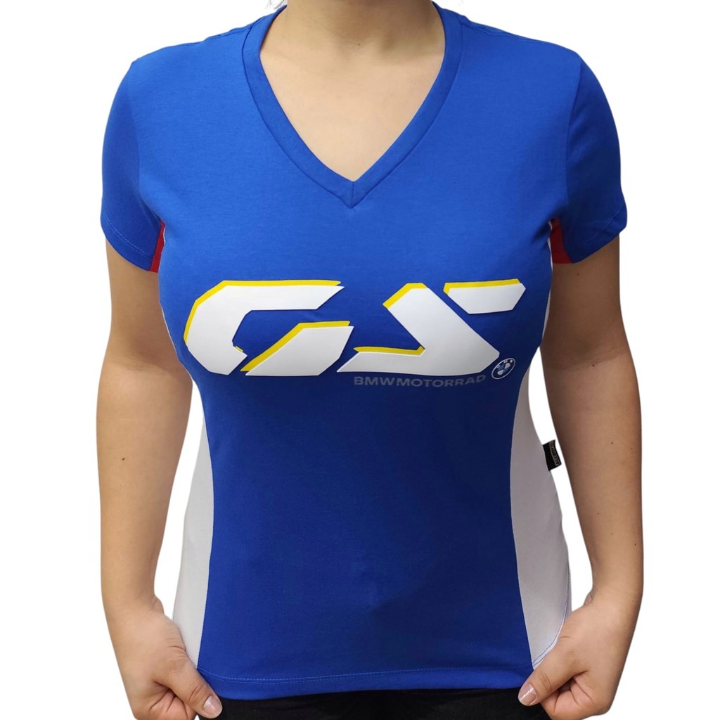 Camisa Baby Look Feminina All Boy BMW GS Azul Royal- ALL 586