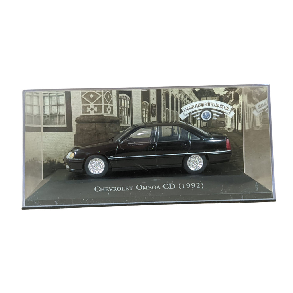Miniatura chevrolet omega cd 1992 carro inesquecíveis Brasil