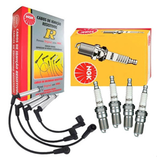 Kit Cabo + Vela Ignição Original Ngk Clio 1.0 16v 2005 a 2014 Logan 1.0 16v 2008 a 2014 em Oferta na Shopee