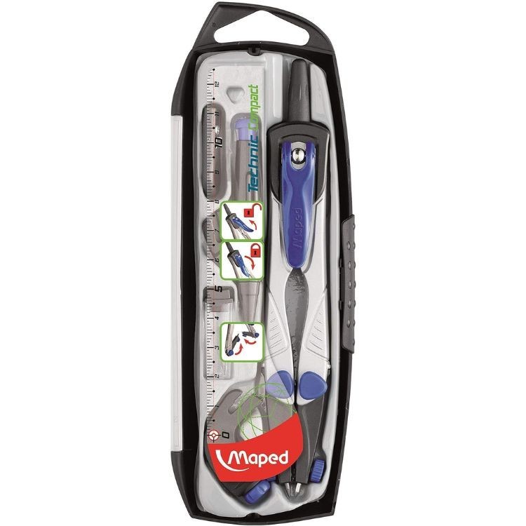 Estojo Compasso Technic Compact C/5 Peças 538705 MAPED