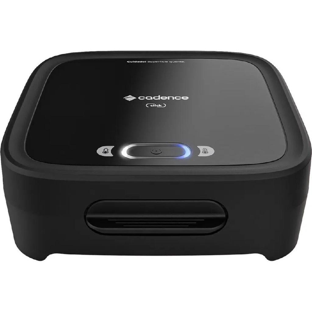 Sanduicheira Elétrica Cadence Click Grill Chapa Misteira Hambúrguer Tostex Preto SAN400