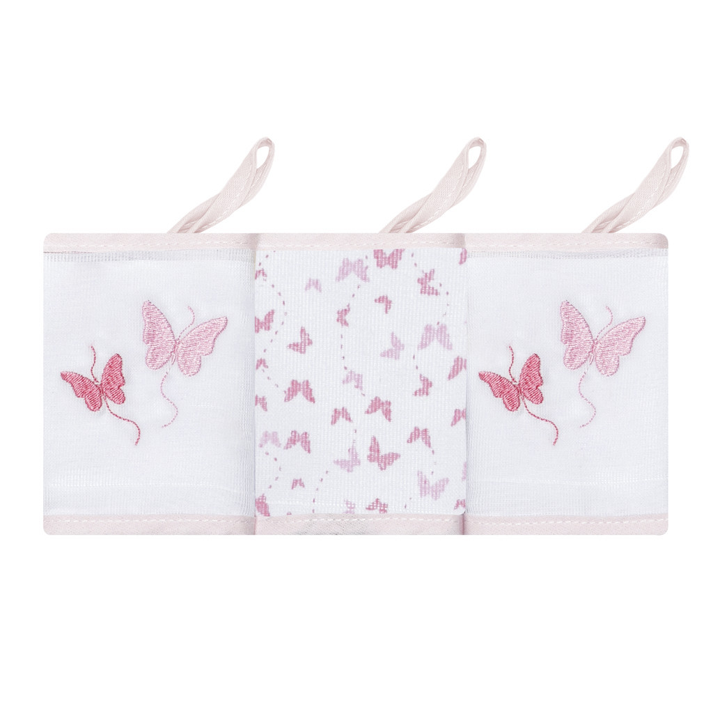 Pano De Boca Bordado C/Prendedor De Chupeta C/3 Un Papizinha