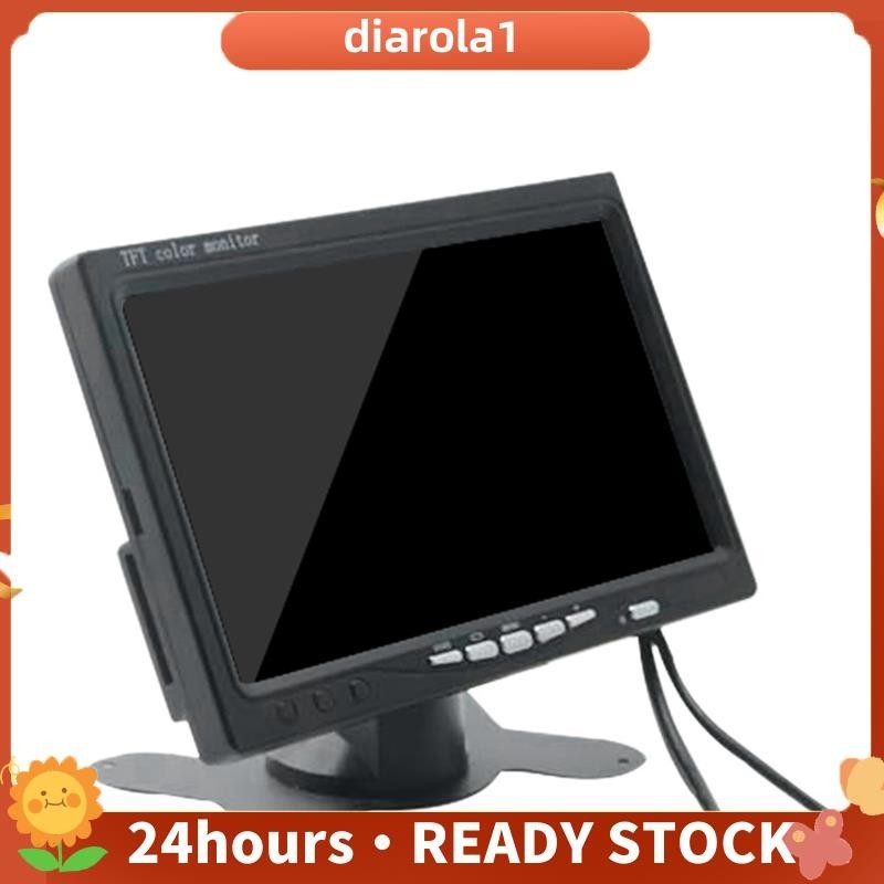 Mini TV Monitor HD De 7 Polegadas 800X480 Telas LCD Portáteis Para Carros Em DVD/CMMB Duas Entradas De Passageiros Camin