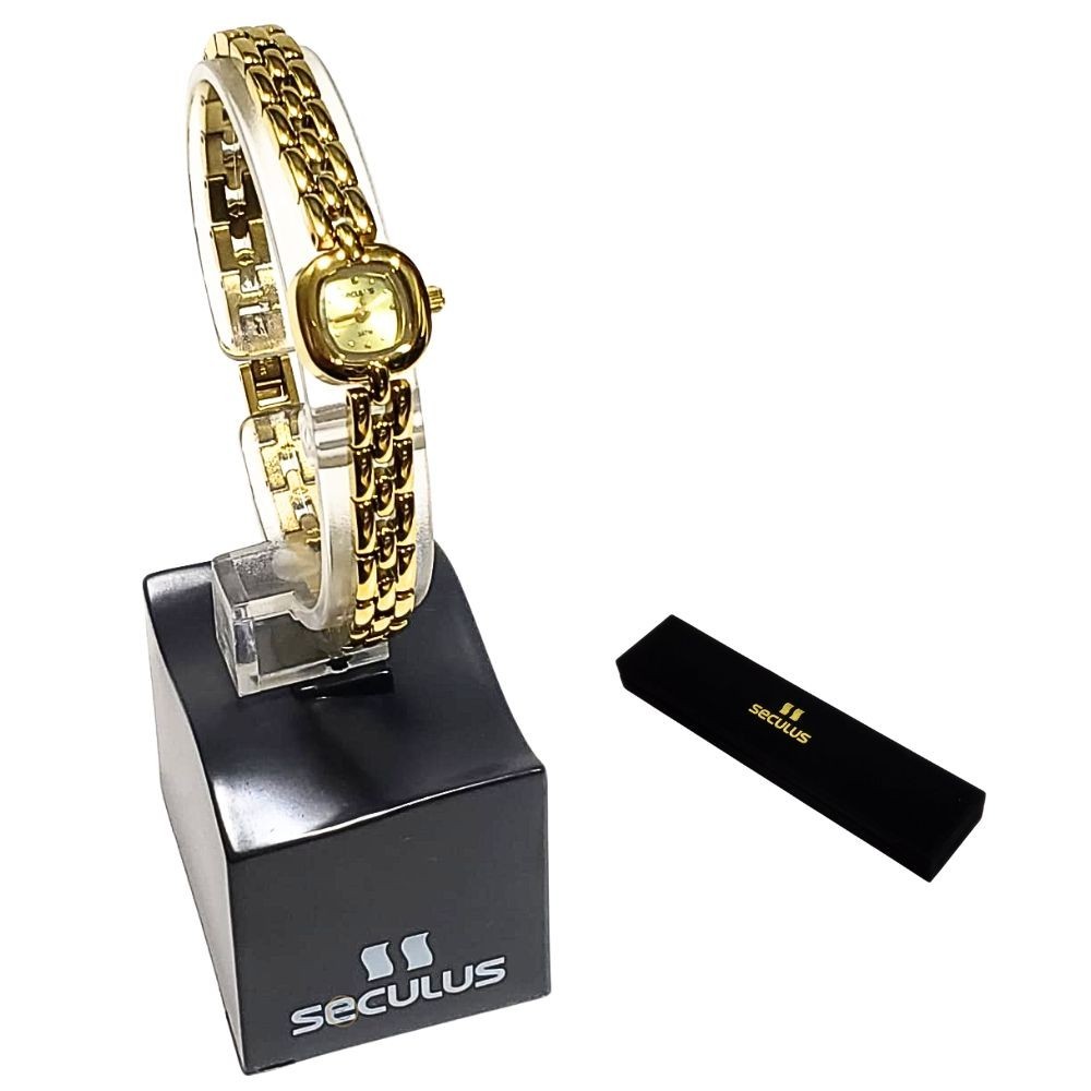 Relógio Seculus Feminino Analógico Quadrado Mini 44068LPSVDA1 em Oferta na Shopee